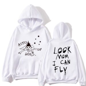 ASTROWORLD Look Mom I Can Fly Hoodie White