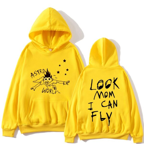 ASTROWORLD Look Mom I Can Fly Hoodie Yellow