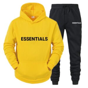 ESSENTIALS Hoodie Sweatshirts Tracksuit Set Yellow