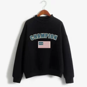 CHAMPION Top Y2K Lovers Oversized Sweatshirt Black