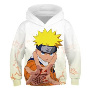 Cartoo3d kids Anime Clothes Naruto Hoodie (3)